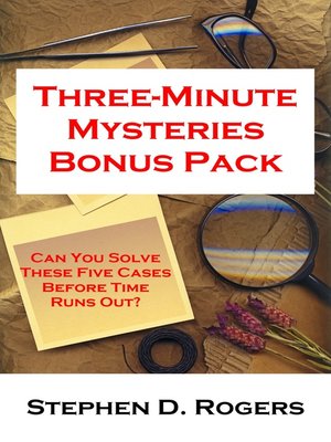 cover image of Three-Minute Mysteries Bonus Pack